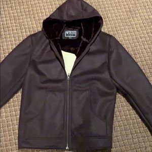 Wings Women’s Faux Leather Jacket